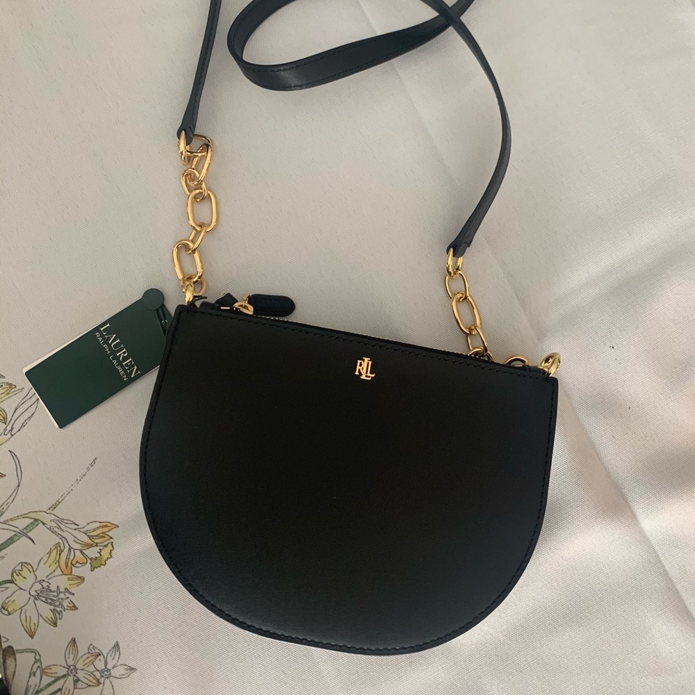 Ralph Lauren NWT black leather purse